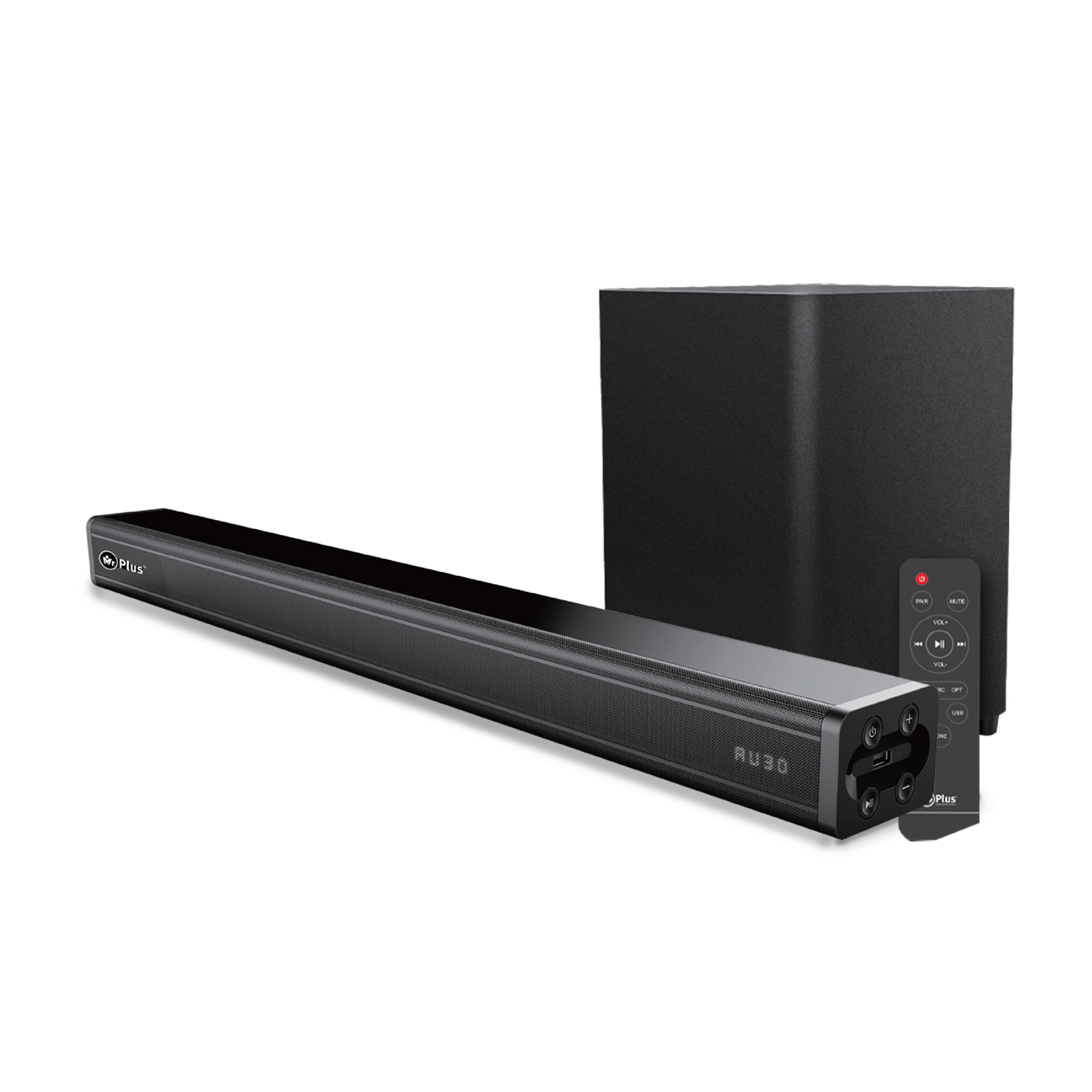 MR. Plus 120w Soundbar with Wireless Subwoofer for Extra Deep Bass, Function: USB/AUX/BT/HDMI/OPT Mr 2842