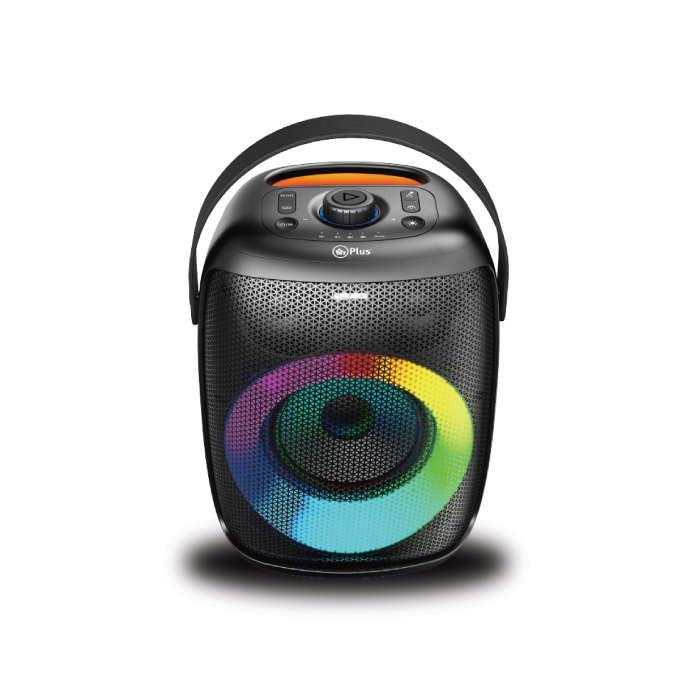 MR. Plus 40W (RMS) Bluetooth Party Speaker Powerful Sound and Monstrous Bass, Colourful LED Light with 4000mAh Battery, USB/AUX/BT/FM/Microphone Unit Mr.1011